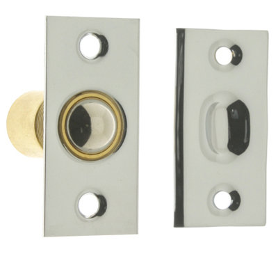 Solid Brass Narrow Square Roller Ball Catch