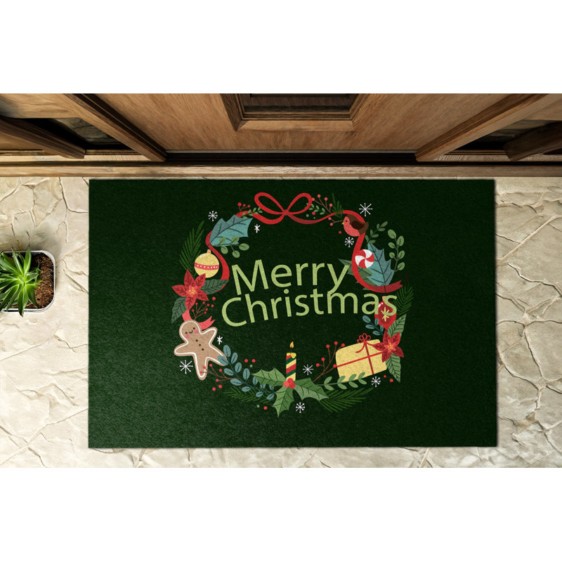 Non-Slip Christmas Outdoor Doormat