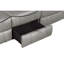 Canapé moderne inclinable double 1pc moderne avec porte-gobelets rabattables, prises de courant et ports USB