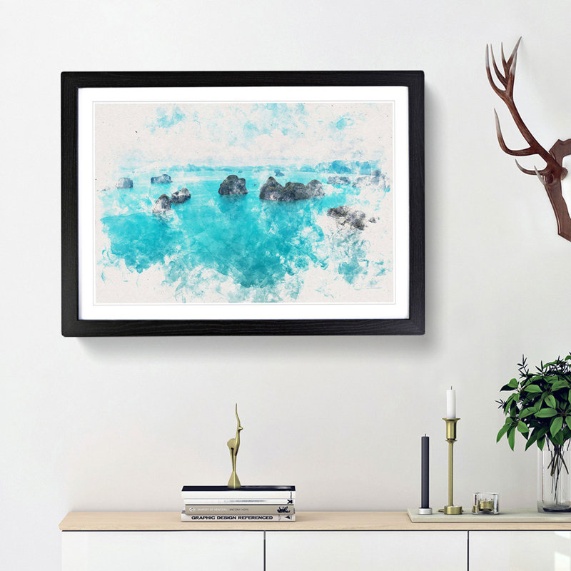 Ko Hong in Thailand - Picture Frame Painting Print, Black Framed, 62cm H x 87cm W x 2cm D