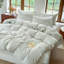 Ensemble de housse de couette rayé 100% coton délavé DONEUS-113054922-120141893