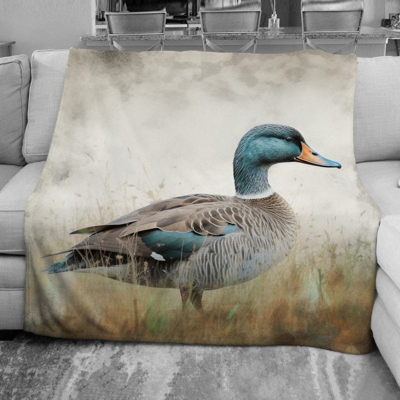 Farm Duck Throw Blanket, Twin