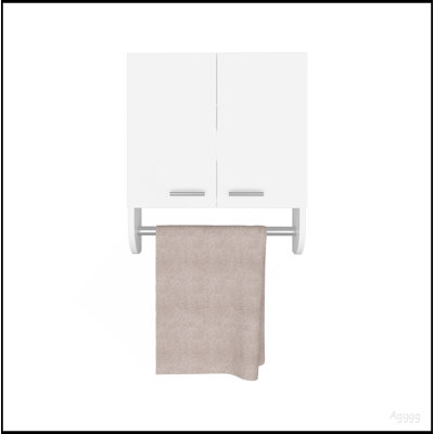 Medicine Cabinet 20.30" H, With 2 Shelves And 2 Doors, White
