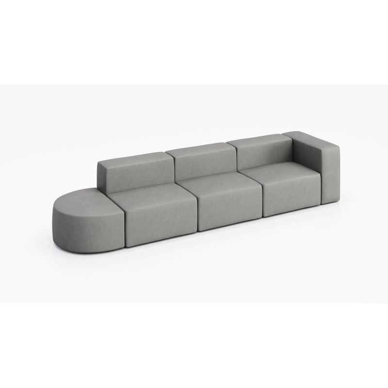 Canapé pour 4 personnes avec vinyle, Acier