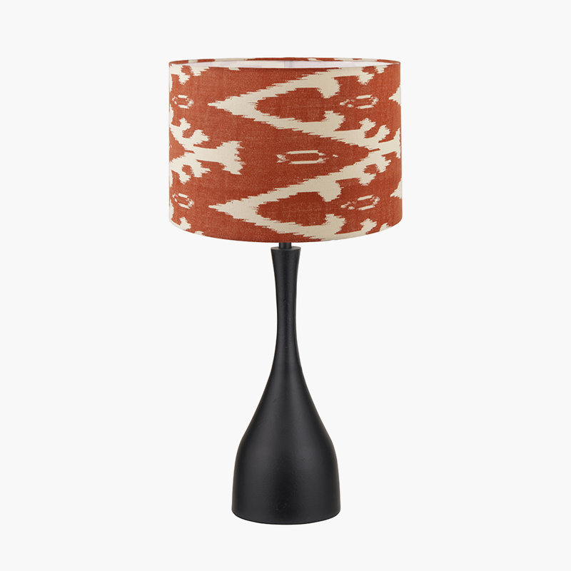 Metal Table Lamp, Orange