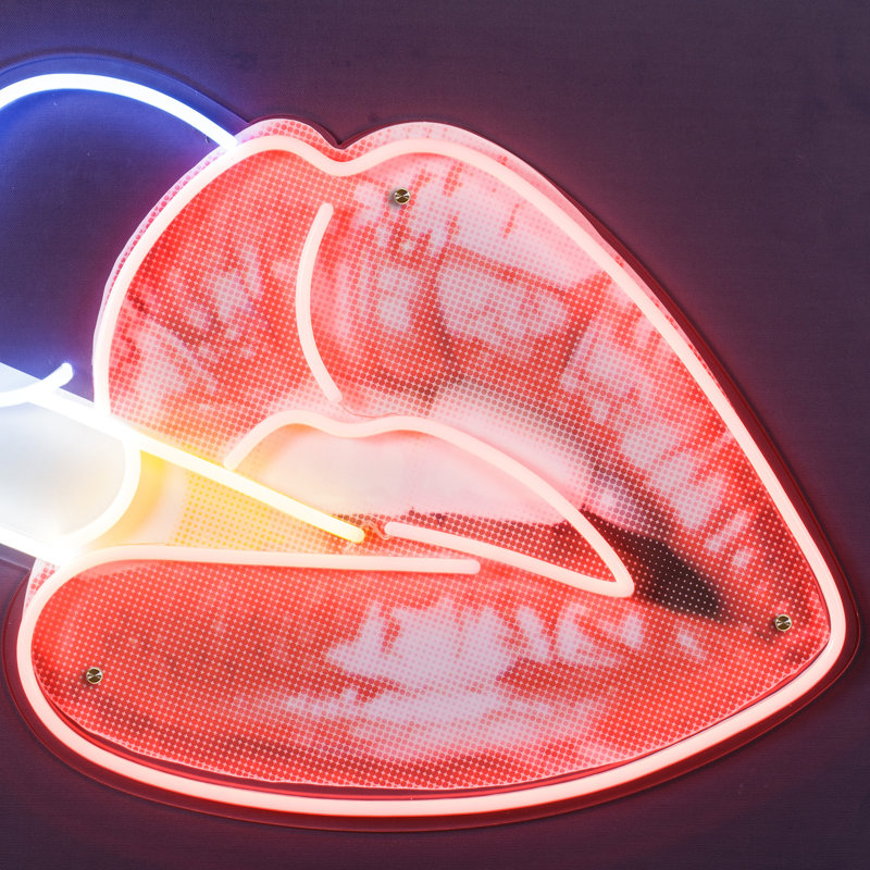Smoking Hot Lips Print
