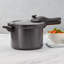 Judge Pressure Cooker, Hard Anodised 5l, (24.5cm) With Steamer Basket, Great Healthier And Quicker Cookware, Suitable For All Hob Types Except Induction