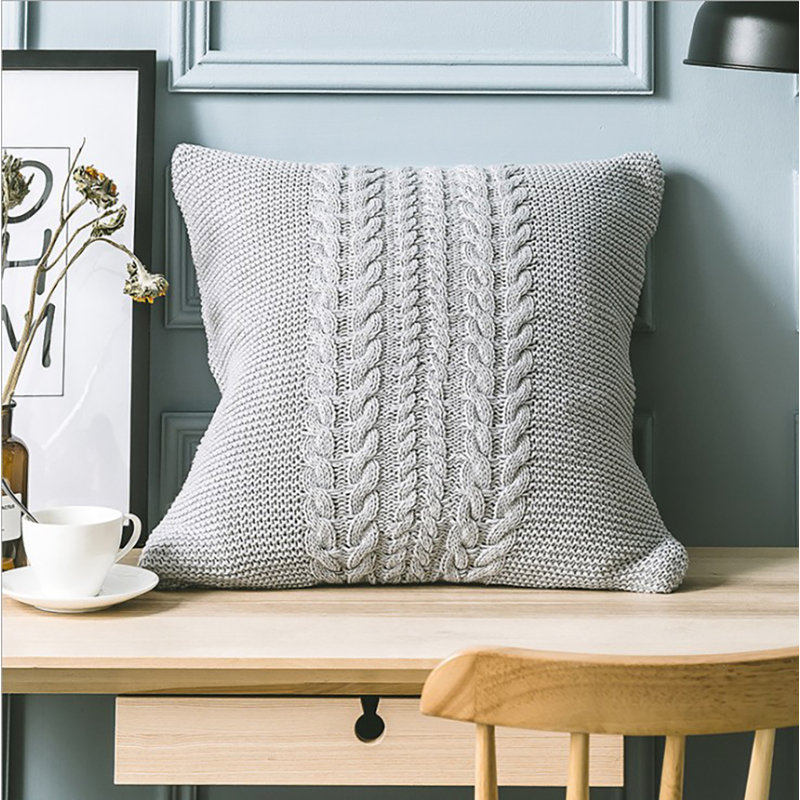 (Covers With Inserts) Set of Two 18'' or 20'' Solid Colors Flat Pattern Throw Pillows, 20'' H x 20'' W, Teal Blue, Polyester
