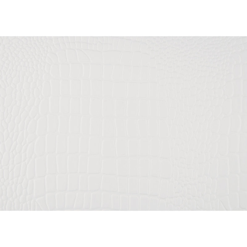 Miroir de coiffeuse Teich, cadre moderne en bois blanc glamour, 39 x 39