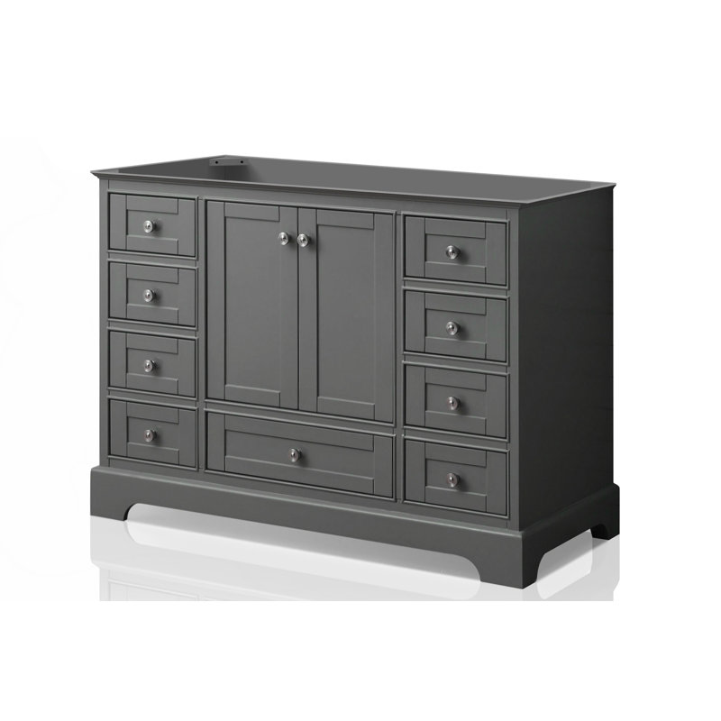 Base de meuble-lavabo 47 po Michael seulement, Gris saphir