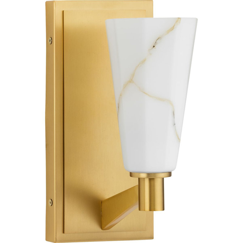 Applique murale moderne à une lumière de luxe, Bronze brossé