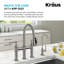 Robinet de cuisine 100% sans plomb Allyn ™ en acier inoxydable sans taches-93762440-49631389