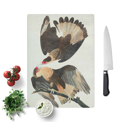 Tempered Glass Brazilian Caracara Eagle Chopping Board