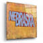  «Nebraska» par Art Licensing Studio, art mural en verre acrylique, 12 po x 12 po