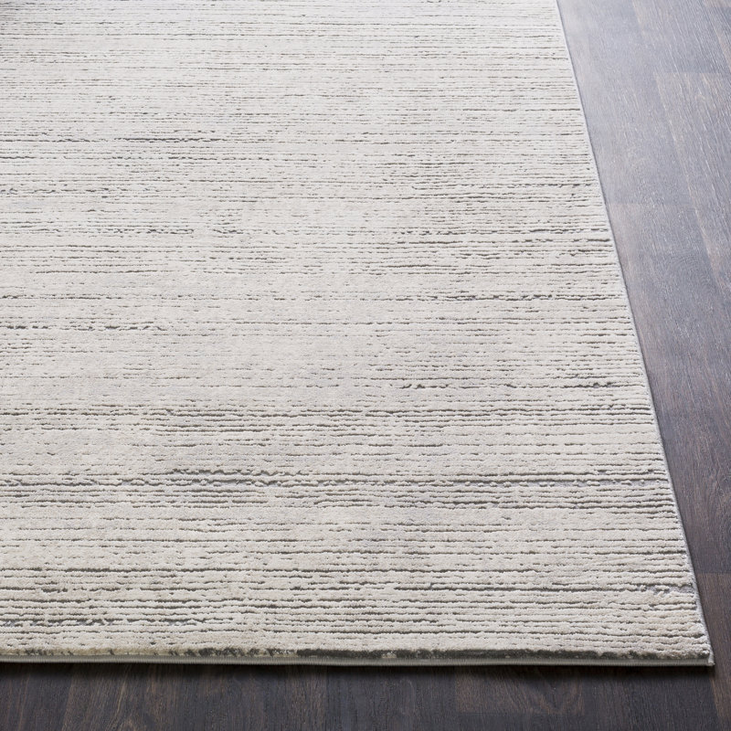 Bridgeton Gray Sleek Area Rug, Round 5'3"