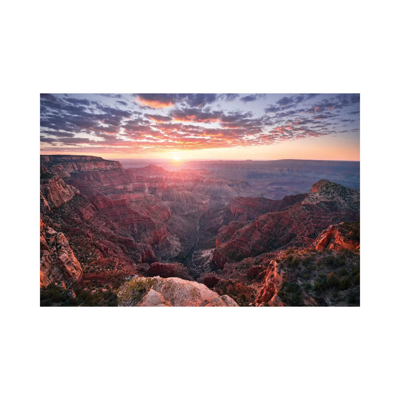 «The Grand Canyon» par Stefan Hefele - reproduction de photo, H 26 po x l 40 po x 1,5 po, Toile tendue