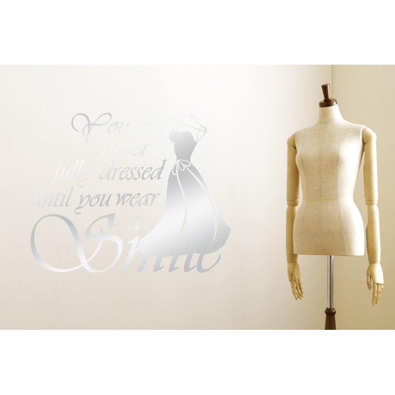 Wall Decal, Medium, Shiny Silver