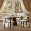 Chaise de salle à manger rembourrée avec structure en métal (ensemble de 2) - Chaise d'appoint beige-662663766