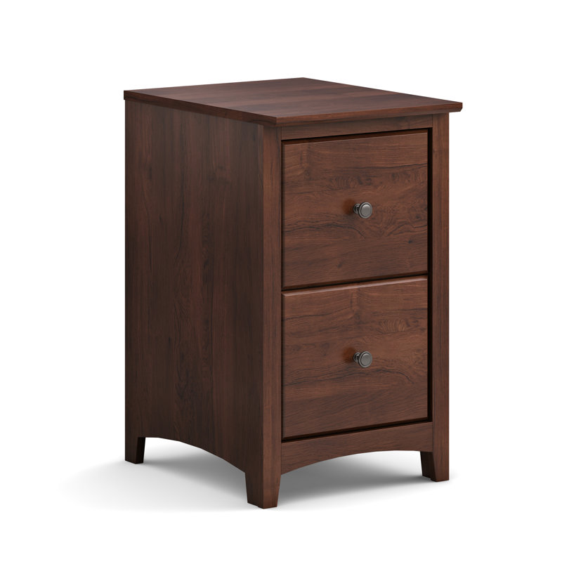 Malani 2-Drawer Vertical Filing Cabinet, Brown Mahogany