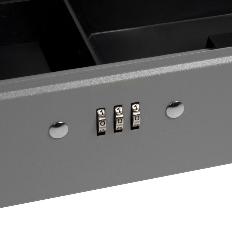 10" CASHBOX W COMBINATION LOCK GREY
