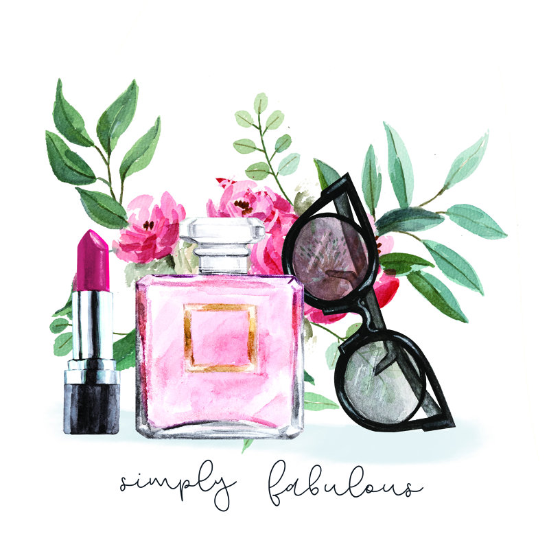 Simply Fabulous Fashion - Wrapped Canvas Painting, 76cm H x 76cm W x 3.8cm D