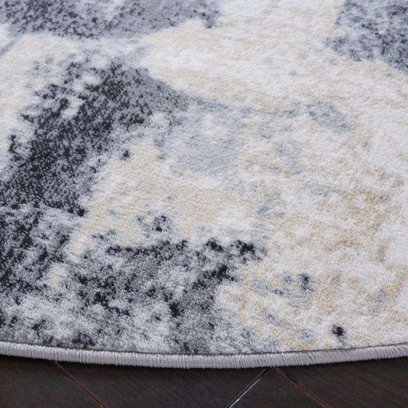 Lagoon Performance Abstract Rug, Rectangle 5'5" x 7'7"