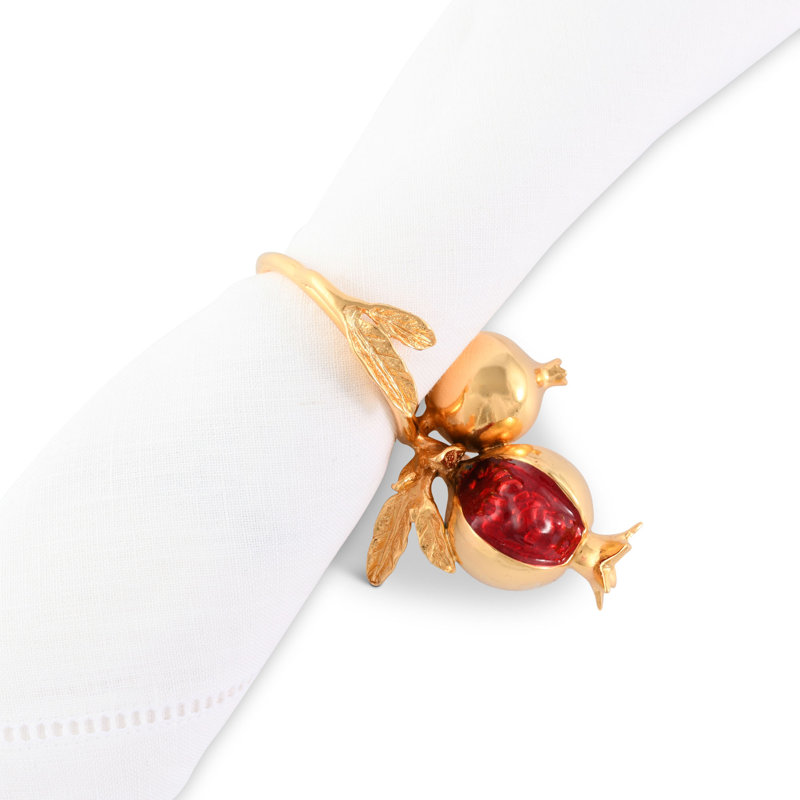 Pomegranate Metal Napkin Ring