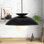 Luminaire suspendu dôme à 1 lumière avec abat-jour en verre givré Briceson