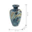 Vase bleu et brun
