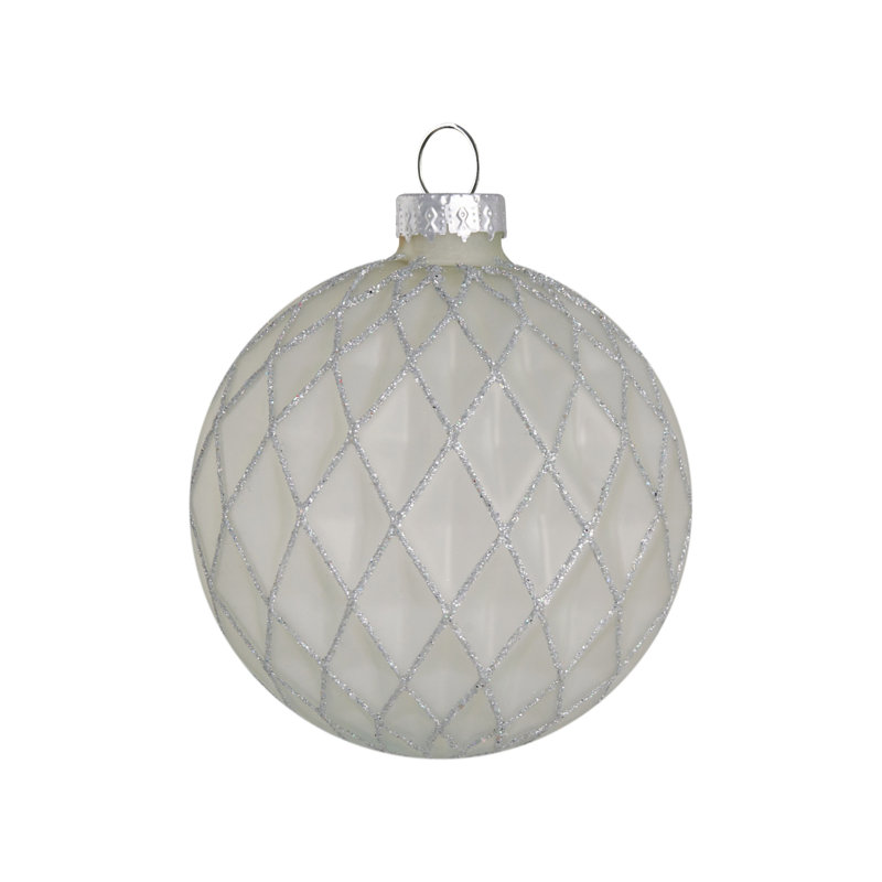 13cm Handmade Solid Colour Glass Ball Ornament