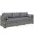 Coussin gris / cadre gris est en rupture de stock