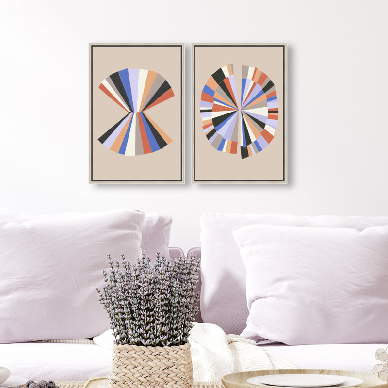 Minimally Perfect Set Set by Oliver Gal, 11"H x 16"W, Silver Floater Frame
