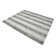 Tapis rayé à tissage plat Viceme en brun / gris