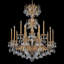 Milano 15 Light 39in x 48.5in Two-Tier Chandelier in Heirloom Bronze with Clear Radiance Crystals-653397983-653397957