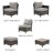 Girtie Melbourne 6 - Person Outdoor Seating Group with Cushions-87467167