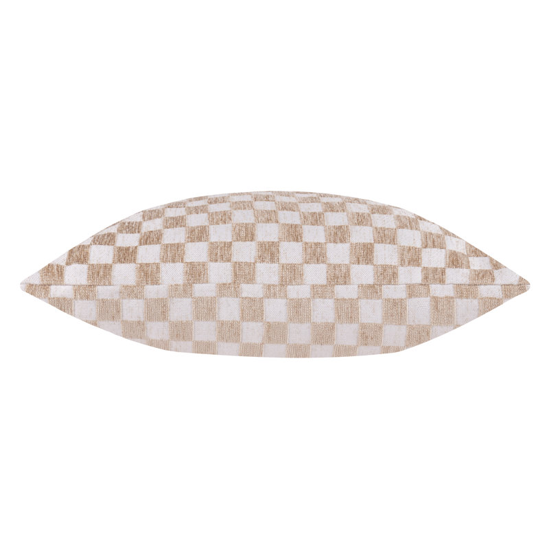 Larro Square Throw Cushion, Beige, Polyester