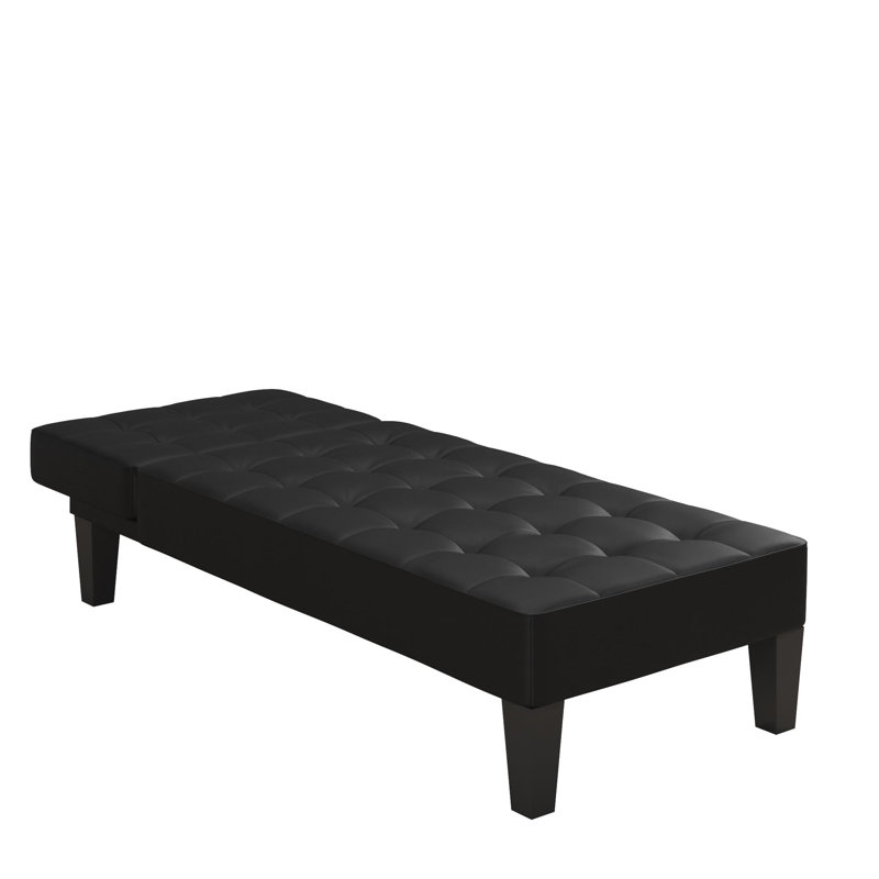 Alaira Faux Leather Chaise Lounge