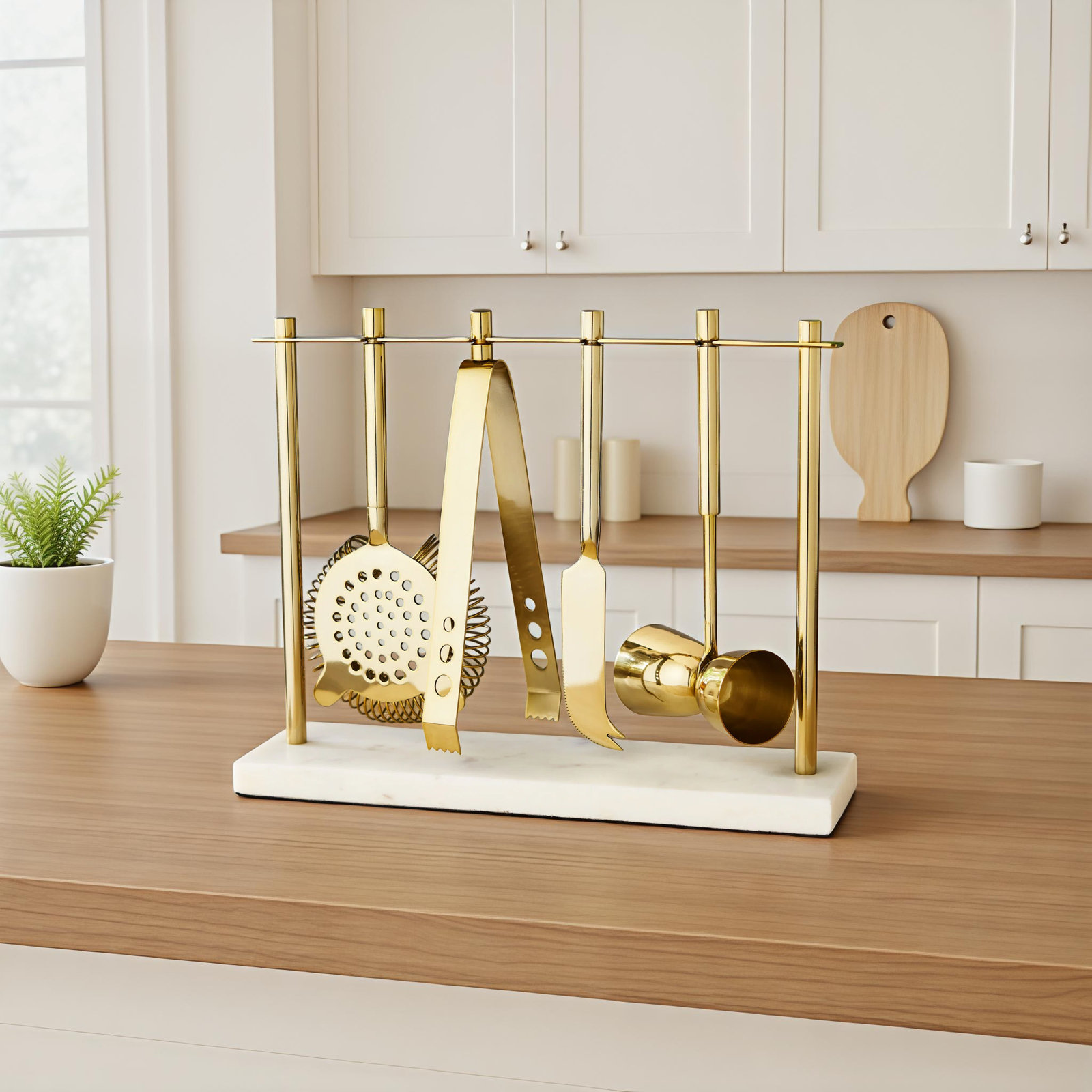 Gold & Marble Bar Tool Set By Twine