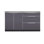 Ensemble de 2 armoires modulaires en aluminium pour l'extérieur l 64 po x P 24 po x H 36,5 po