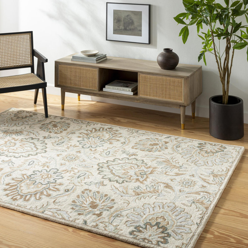 Agam Wool Geometric Indoor Rug, Rectangle 9' x 12'
