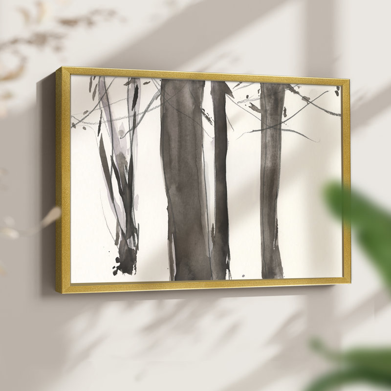 Under the Winter Tree I - Reproduction encadrée - Restickable, H 16 po x l 20 po