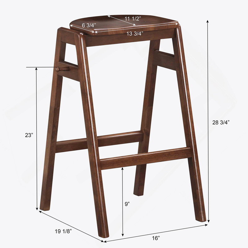 Tabourets de bar empilables Mid-Century Malvern