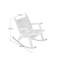 Chaise berçante en bois massif