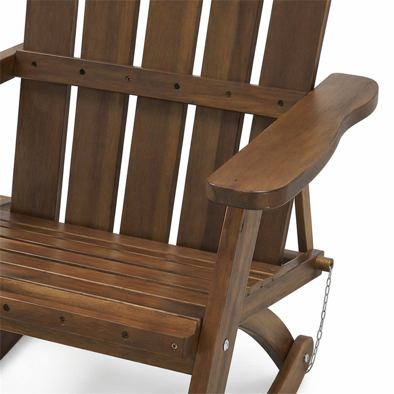 CHAISE ADIRONDack HOLLYWOOD PLIABLE, Marron foncé