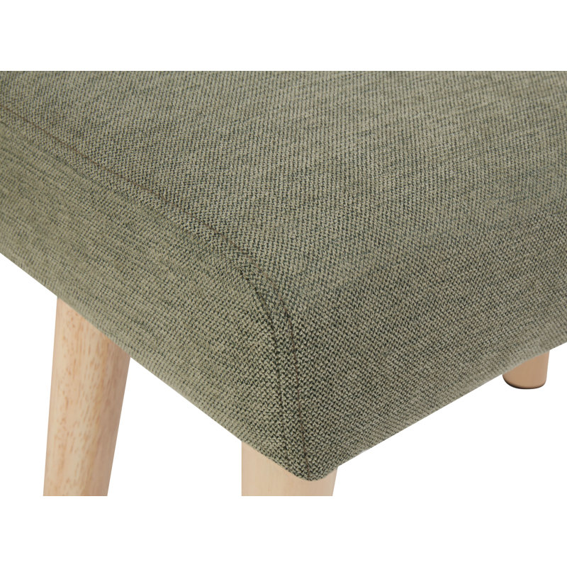 Saskia 50cm Wide Rectangle Footstool Ottoman, Green