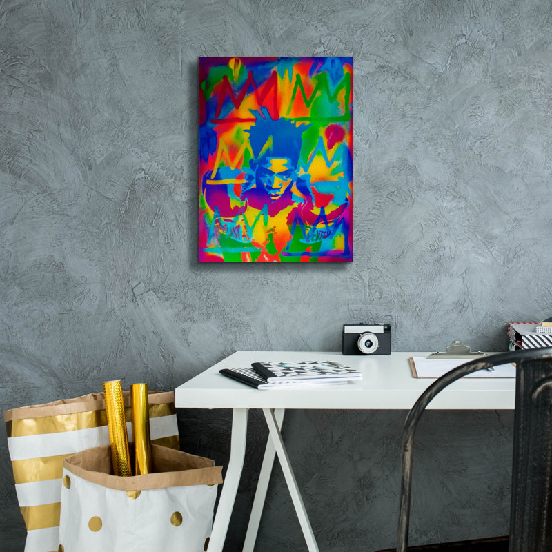 " King Samo " by Abstract Graffiti, 16" H x 12" W x 0.75" D