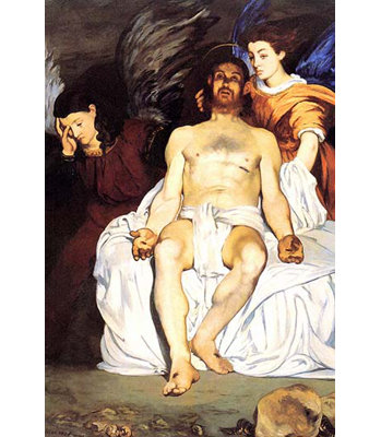 " The Death Of Christ With Angels " by Edouard Manet