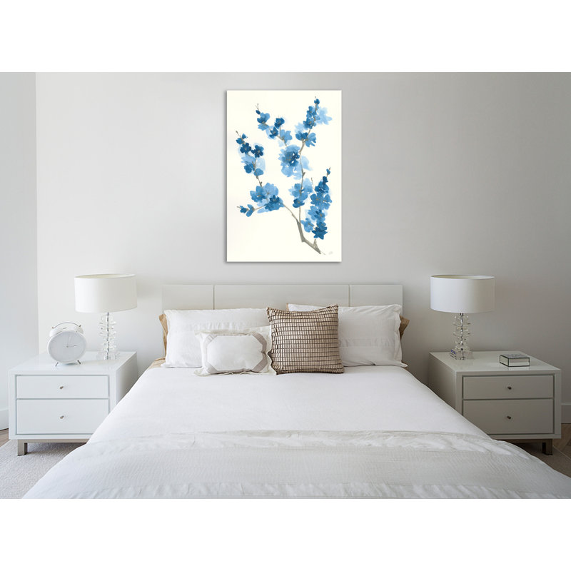 «Blue Branch IV», toile tendue par Chris Paschke, H 42 po x l 28 po x P 1,5 po