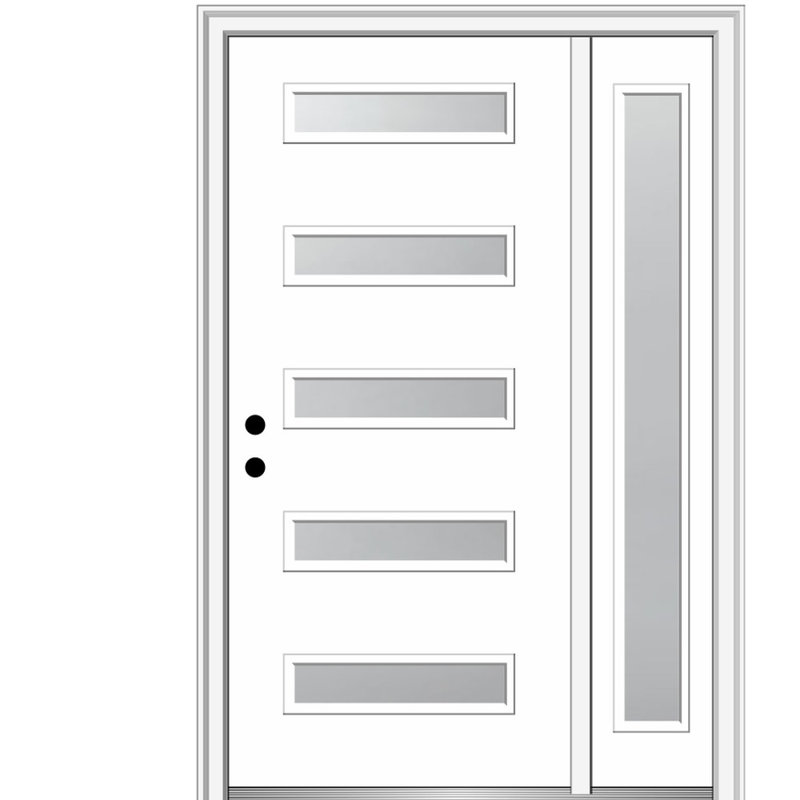 Portes d'entrée pré-suspendues avec projecteur Spotlight, Main droite, 53 po x 81,75 po