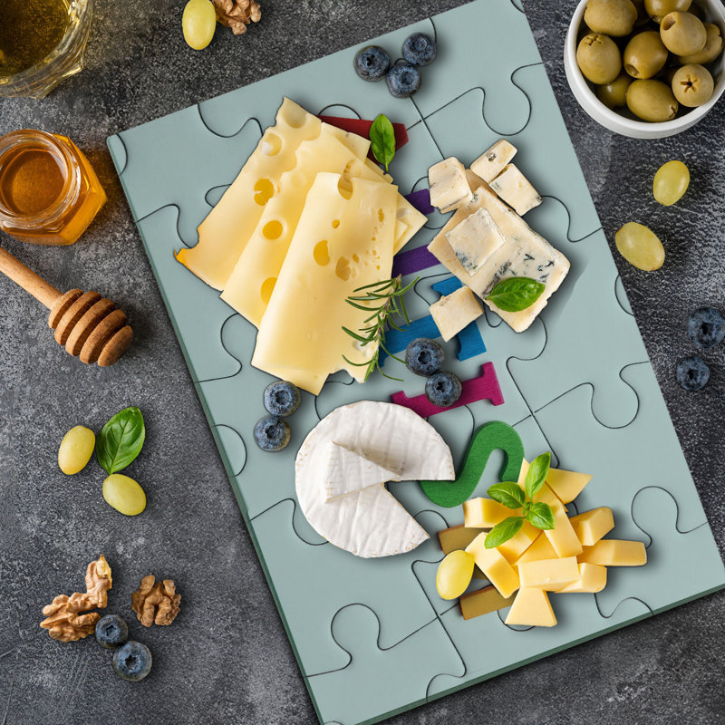 Ambesonne Autism Cutting Board Large Size Completed Game Calligraphy Multicolor